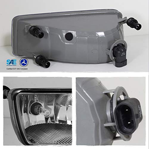 AKKON - For Ford Explorer/Sport Trac DRL Clear Fog Lamp Light Driver+Passenger Pair w/Bulb