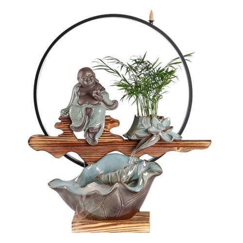 Fontaine à eau de bureau TUSUOD cadeau idéal décoration zen chinoise de table - 2