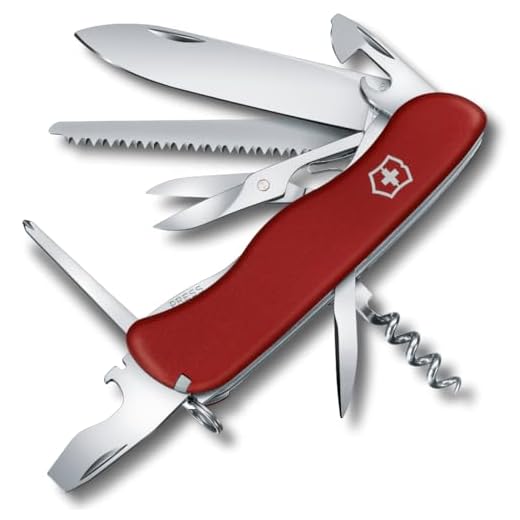 Victorinox Taschenmesser Outrider (14 Funktionen, Schere, Phillips-Schraubendreher) rot
