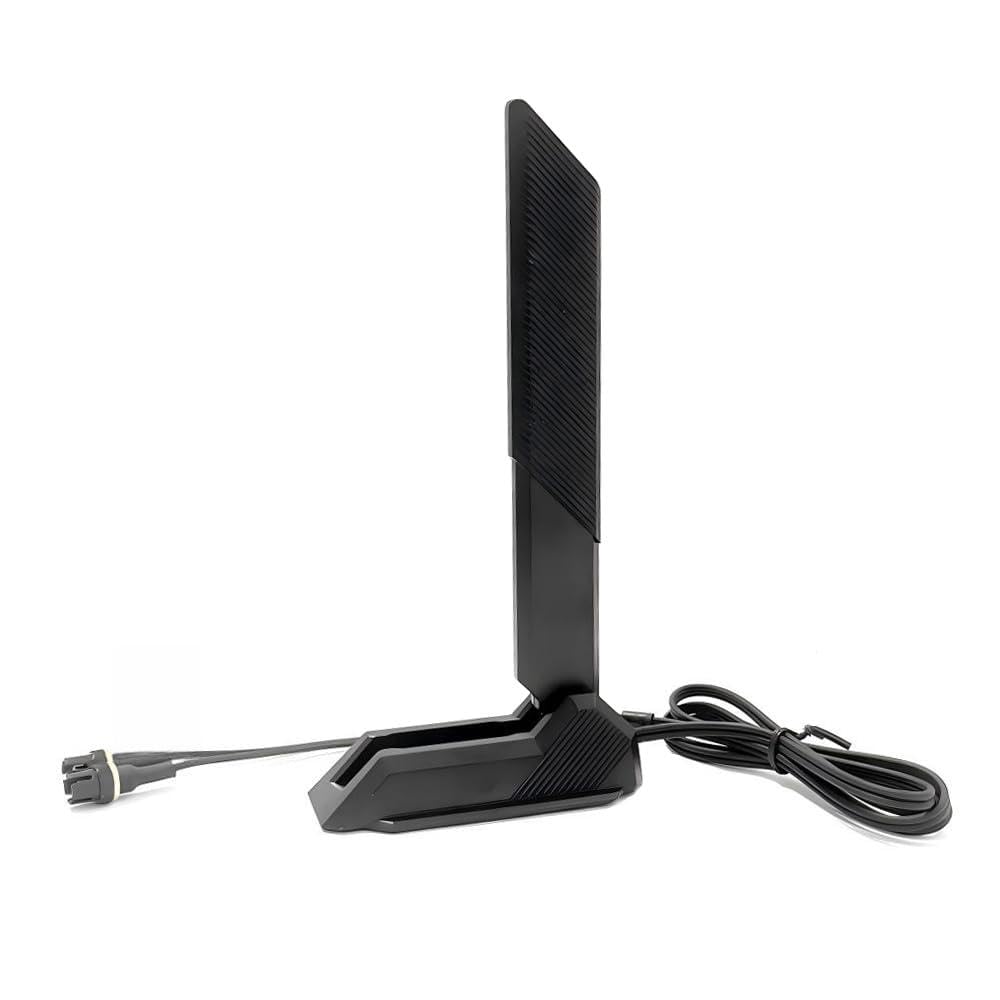 Gintai Antena WiFi 7 WLAN Amplificadores Tri-Banda 6GHz/5GHz/2.4GHz para WiFi 7 tarjeta,12dBi Bluetooth 5.4 antena WiFi pc,Base magnética, Amplificador de señal 802.11be para PC/Router/Tarjeta PCI