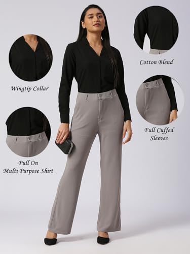 Image of Women's Regular Fit Cotton Blend Shirts