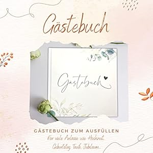 Alternative view of Kackspecht Boho Hochzeit Gästebuch Hochzeit Fotobuch Hochzeitsbuch Gäste Hochzeiten Geschenk blanko Hardcover, stabile Bindung Fadenheftung Gästebuch Geburtstag