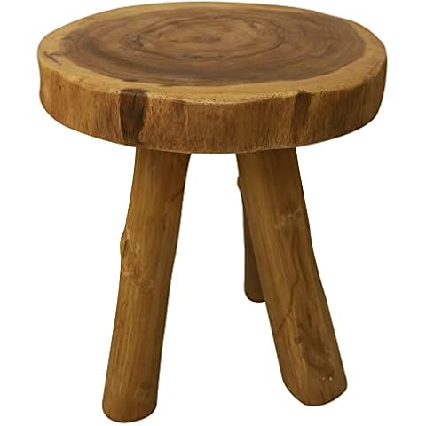 Leigh Country TX 85045 Teak-Log End Table, Brown Cover