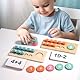 Montessori Spielzeug Mathe, Zahlen Lernen Holzspielzeug, Zählen Lernspielzeug, Steckspiel Motorikspielzeug Pädagogisches Mathe Spielzeug für Kinder ab 3 4 5 6 Jahre, Geschenk für Jungen Mädchen