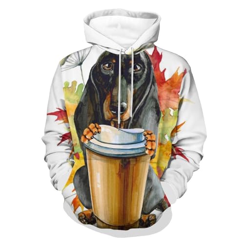 Sweatshirt chien feuille d'érable pull confortable pour affronter le froid