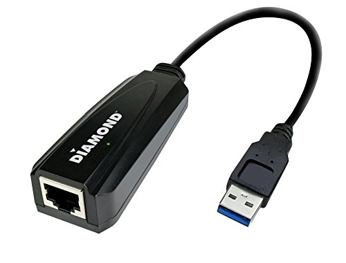 Diamond UE3000, USB to RJ45, USB 3.0 to 10/100/1000 Gigabit Ethernet LAN Network Adapter for Windows 10, 8.1, 8, 7, Mac OS, Linux OS and Chrome OS (UE3000)