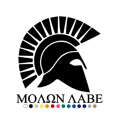 Molon Labe Spartan Helmet Window Decal Sticker D3 | Custom Made In The - Foto 10