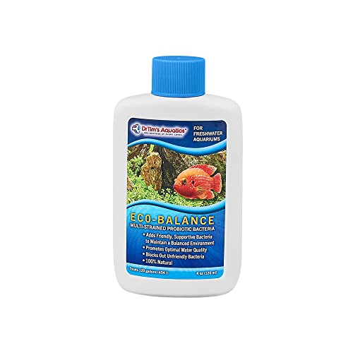 DrTim’s Aquatics Freshwater Eco-Balance Probiotic Bacteria – For Freshwater Fish Tanks, Aquariums – Block Unfriendly Bacteria, Promote Optimal Water Quality – 100% Natural – 4 Oz.