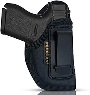 ECO Leather Concealment Holster Inside The Waist with Metal Clip FIT Glock 42, SIG P365, KAHR PM 45, MAKAROV, KELTEC PF9 / P11 (Right) (CHP-58A-RH)