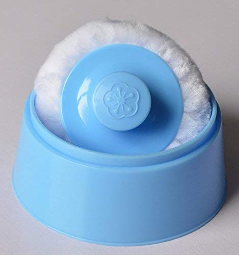 Image of Baybee Ultra Soft Baby Powder Puff with Storage Box for Newborns and Infants - Gentle, Mess-Free Powdering Solution for Babies Sensitive Skin | BPA-Free, Antibacterial Portable PowderPuff (Blue Small)
