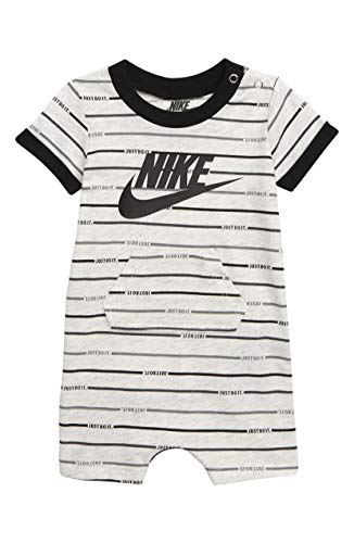 Image of Nike Baby Boy Infant Shortall (Heather Grey(56E559-X58), 0-3 Months)