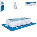  Bestway Pool 549x274x122 Pool Komplettset inkl. Sandfilter Leiter usw.. Stahlwand Mig-6026