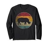 Photo Gallery rhinoceros rhino animal lover zoo retro style vintage gift maglia a manica Photo Gallery rhinoceros rhino animal lover zoo retro style vintage gift maglia a manica