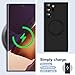 Slim Case for Samsung Galaxy Note20 Ultra 5G [Camera Lens Protector][Mag-Safe] Metal Matte Silicone Soft Rubber Note 20 Ultra Phone Case & Magnetic Wireless Charging for Samsung Note 20 Ultra (Black)