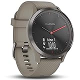 Garmin vivomove HR Sport Black/Sandstone Fitness-Tracker, Schwarz/Sandstein, M