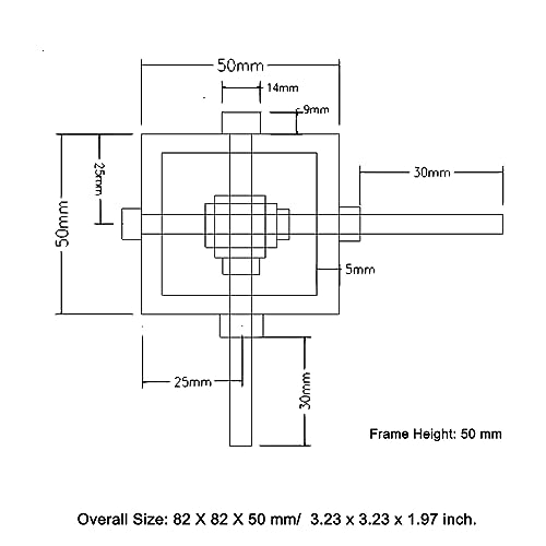 Pgfun TYXC-0016_5:1_8 5:1 Right Angle Worm Gearbox 90° Angle Drive Steering Gear Reducer 20T Reduction Gearbox Simple Mechanical Diy Module thumb #4