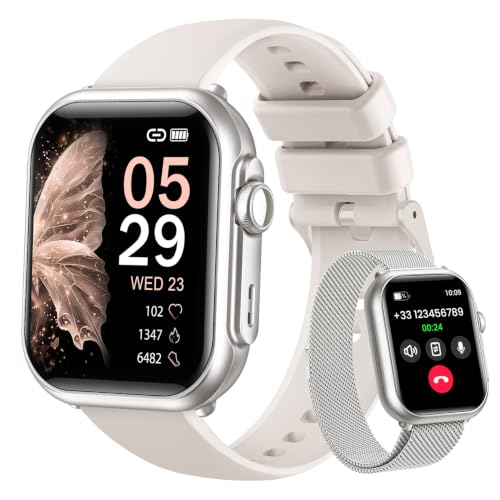 Smart Watch for Women,Health Monitor Fitness Watch for Android iPhone 2Band