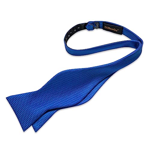 Image of DiBanGu Paisley Bow Ties for Men Silk Self Tied Bowtie and Pocket Square Cufflinks with Lapel Pin for Wedding Party