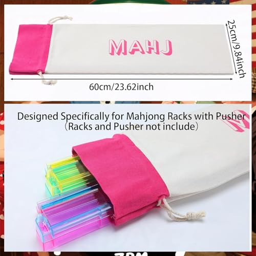 Bolsas para Juego Mahjong Americano CLYTTE Rosa miniatura 4