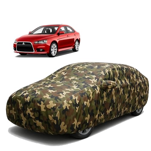 Image of Sulfar 100% Waterproof Car Body Cover for Mitusbishi Lancer Evoloution Wagon MR - Triple-Stitched Dustproof UV, Heat & Rain Protection with Mirror Pockets, Full-Bottom Elastic & Free Storage Bag - All