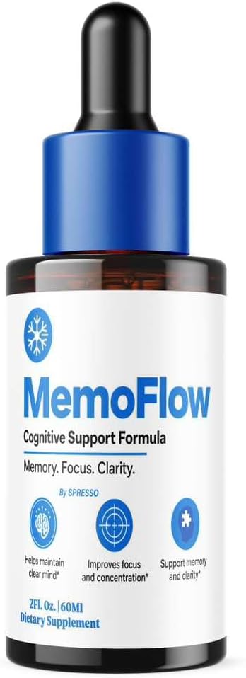 (1 Pack) Memo Flow Drops, Official MemoFlow Drops for Wellness (60ml)