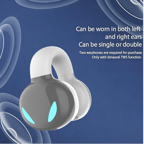Auricular Bluetooth PUSOKEI Clip In Ear Gris miniatura 6