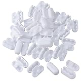 Kettenverbinder, Kettenclips für Vertikaljalousien,Kunststoff Kettenverbinder Passend für Rollos, Edelstahl Kettenverbinder Kugelkette,Ersatz Kugelketten Clip(5mm, 50 pcs, Plastik)