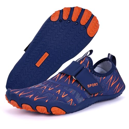 Image of barefoot hiking shoes for women men professional water shoes for women men barefoot hiking shoes for travel wide toe slip resistant breathable