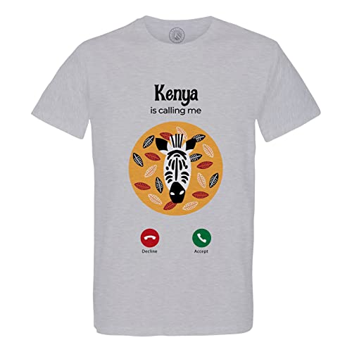 Kenya is Calling Me t-shirt homme col rond parfait pour un voyage en savane