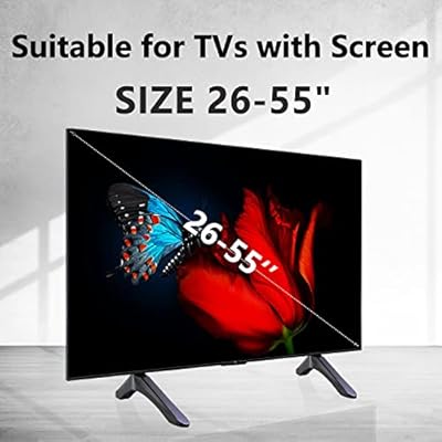 Universal TV Stand for 26-55 inch LCD LED Flat Screen TVs, Max 77lbs, VESA 800 x 300mm