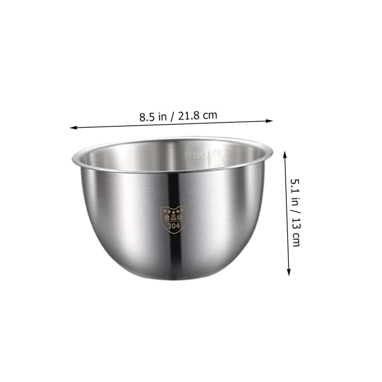 Gatuida Set de Bassines en Acier Inoxydable Multi-fonction avec Passoire Anti-dérapante pour Œufs et Riz, Ustensile Cuisine Ménager Argenté Pratique