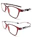 Produktbild Lesebrille TR90 magnetisch Iman erweiterbar Professional Für herren damen venice (Rot, 2.00)