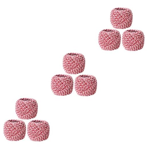 HEMOTON Caja Pastelera Hilo De Algodón 9 Piezas