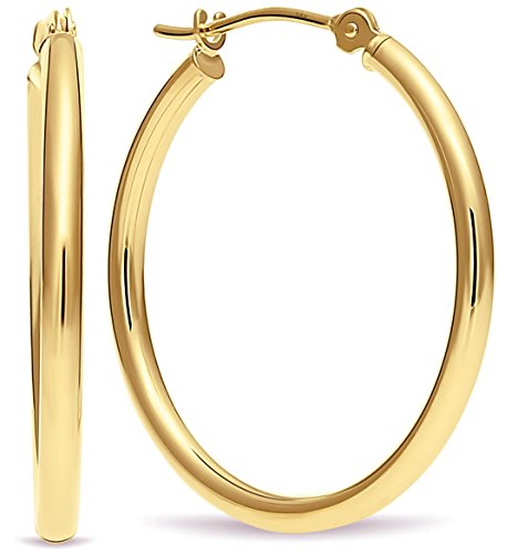 14k Gold Hoop Earrings, 1