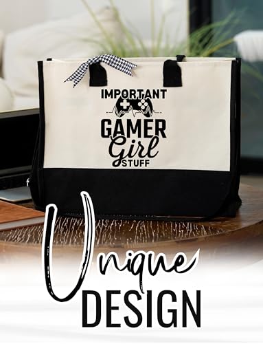 Bolso Tote de Lona para Gamers Mujeres miniatura 3