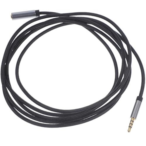 Kisangel 3.5Mm Audio Cable Extension Male to Female Jack Extension Cord with Microphone for Headphones and Computers, Gray, Compatible with Smartphones and Media Players