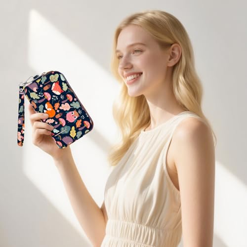 Image of BIAOTIE Large Capacity Wristlet Wallet - Women Printed Nylon Waterproof Handbag Clutch Purse