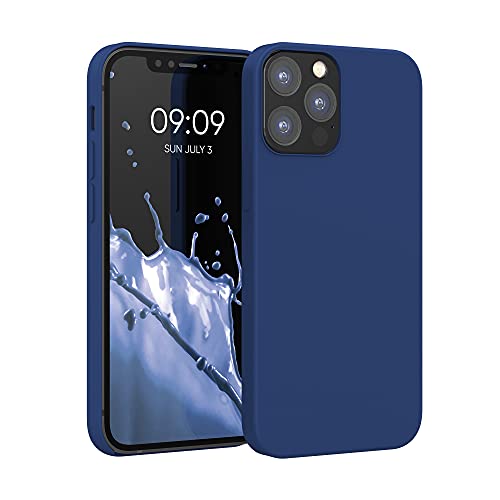 Ya en manzanajugosa.com: kwmobile Carcasa Compatible con Apple iPhone 12 / iPhone 12 Pro Funda - Case TPU y Silicona antigolpes - Apto Carga inalámbrica - Azul Marino
