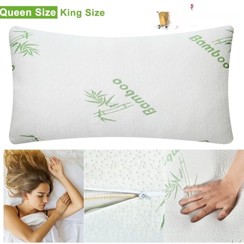 Set 2 Almohadas Memory Foam Bamboo Queen miniatura 5