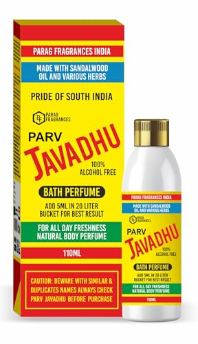 Image of Parag Fragrances Parv Javadhu Bath Perfume 110ml For All Day Freshness /Javadhu Liquid Perfume (Water Soluble Perfume)