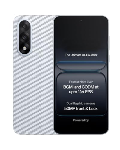 Image of Compatible with Oneplus Nord 5 5G Back Skin Sticker /Vinyl wrap /Protective Film Mobile Skin Carbon Fiber Transparent by Candeal Mizhan (only Back)