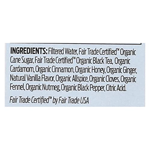 Concentrado de Té Negro Chai Vainilla Orgánico 32 fl oz miniatura 3