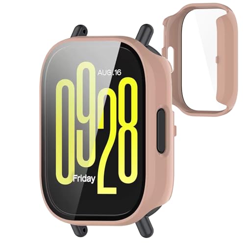 JXRICH �Ή� xiaomi redmi watch 5 lite �P�[�X �Ή� �y�� PC+�����K���X �V���I�~ Redmi Watch 5 Lite �p �ی�J�o�[ �����x �����ȒP �ϏՌ� �S�ʕی� Redmi Watch 5 Lite �J�o�[��