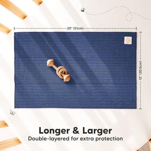 KeaBabies 6-Pack Baby Burp Cloths for Boys and Girls and Baby Washcloths for Newborns, Toddlers - Large Burp Cloths, Burping Clothes for Newborn - Bath Towels, Face Towel Ultra Absorbent3