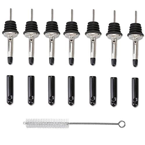 LEGERM Stainless Steel Pourers with Dust Caps