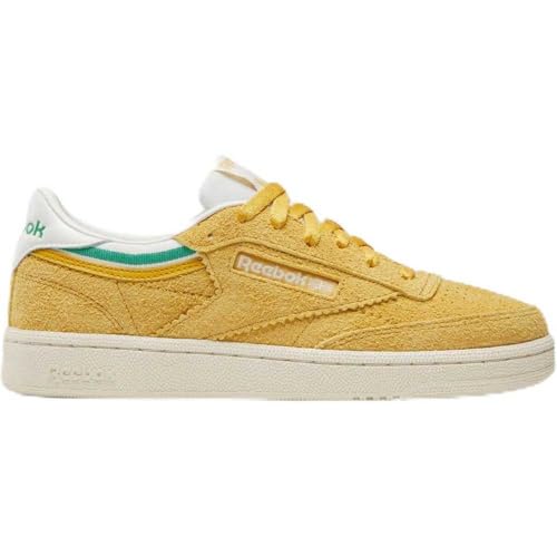Reebok Scarpe da Ginnastica Club C 85, da Donna, Colore: Oro Grande/Calco/Verde UPGRADEGREEN, 41 EU, Gritgold Chalk Upgradegreen, 41 EU