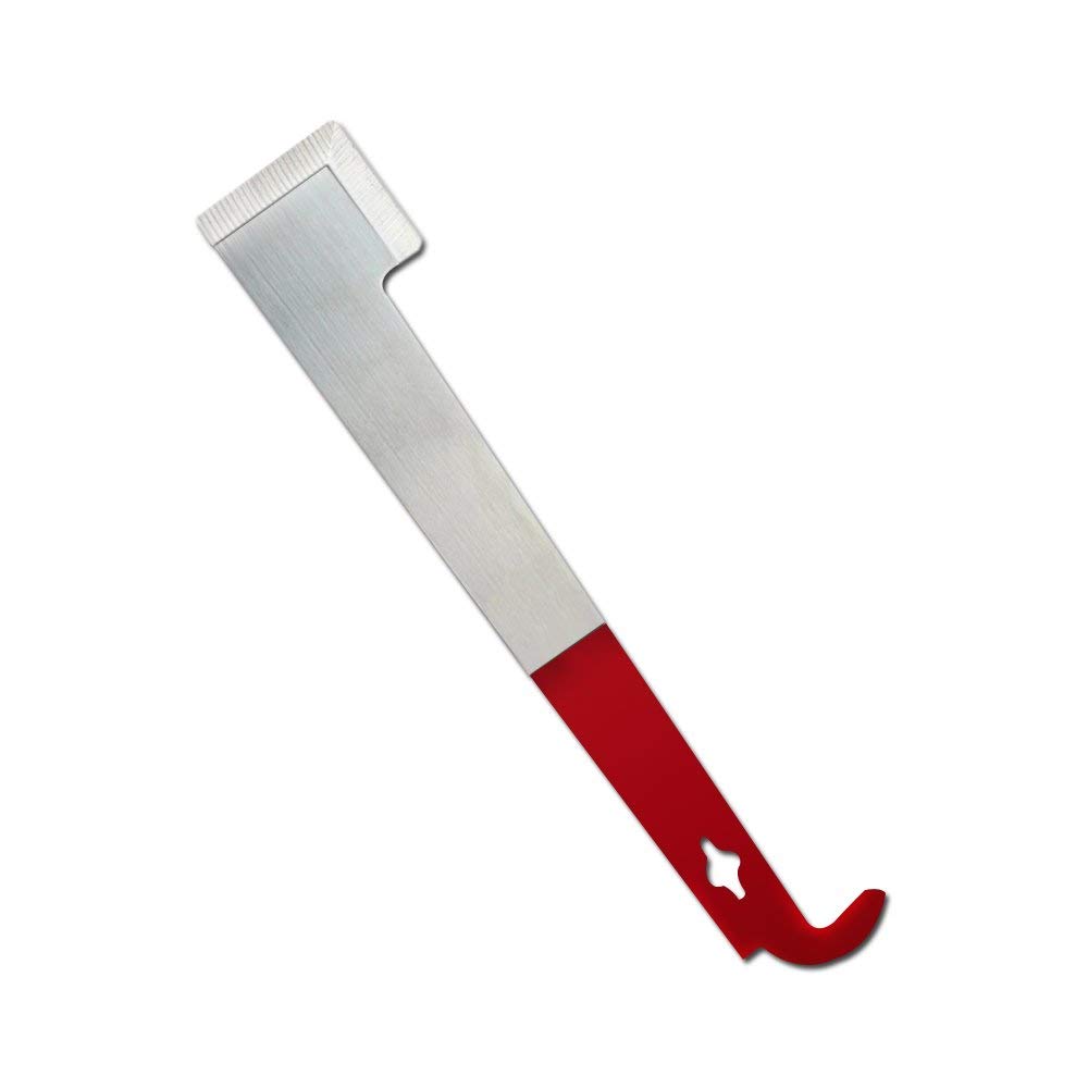 Zywq Red Hive Tool, Steel Beekeeping Hive Tool J Hook Hive Scraper Tool Bee Frame Lifter And Scraper Equipment For Beekeepers