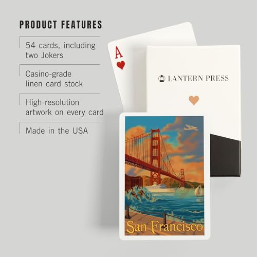 52 Cartas de Póker Golden Gate Bridge San Francisco miniatura 3