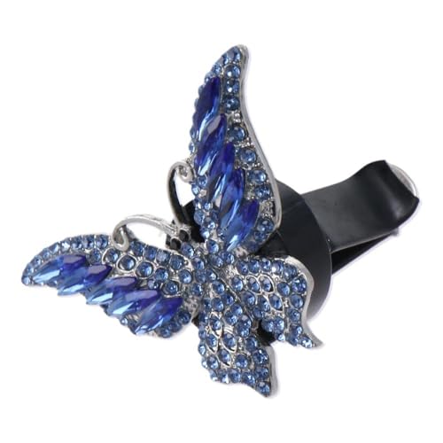 Image of BYOBYO 2 Packs Blue Butterfly Vent Clips, Bling Interior Decor, Air Freshener, Cute Car Accessories for Girls Women, Gifts