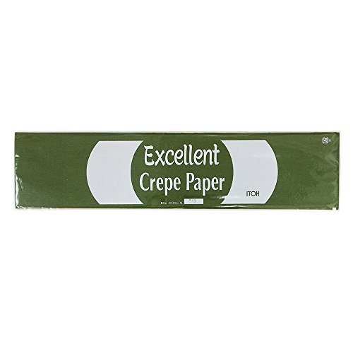 イトウ 工作用品 クレープペーパー シングル まっちゃ 50cm×2.5m No.342